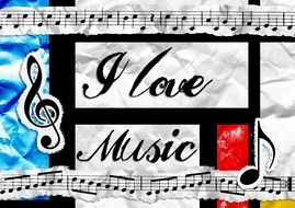 Love of music clipart