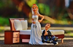 figures of unfortunate newlyweds