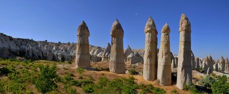 panorama of sunny Cappadocia