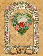 vintage decoration for a romantic holiday