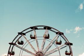 ferris wheel against a clear sky