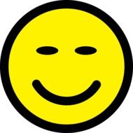 isolated smiley emoticon