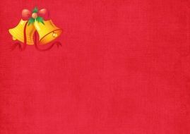 red card with painted bells