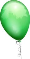 painted green balloon