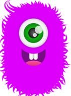 Monster Violet as a drawing