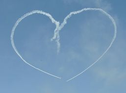heart shape made by planes