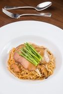 spaghetti with mushrooms