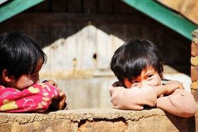Happy asian Children