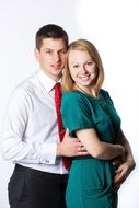 young couple on a photo shoot