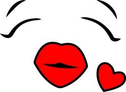 Kiss Smiley drawing