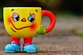 sad Cup with Feet