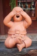funny Buddha Figure don't look Figure