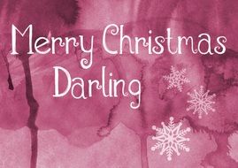 Christmas Happy Card Snowflakes