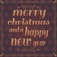 postcard merry christmas and a happy new year