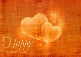 banner with hearts to the day of saint valentine