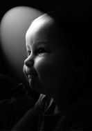 cute Baby dark photo