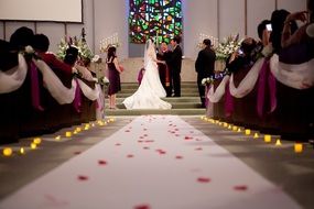 view of the wedding ceremony