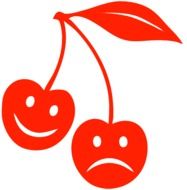 graphic image of magic cherries