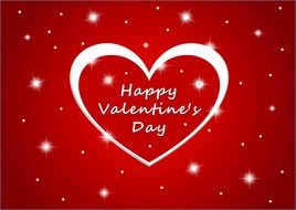red digital Valentine's card