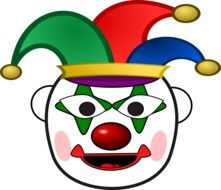 graphic image of a funny clown