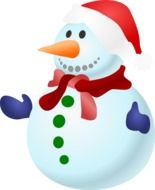 Snowman Christmas drawing