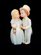 ceramic Wedding statuette