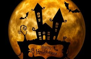 Halloween surreal house