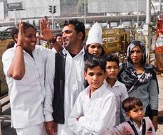 Big family in India