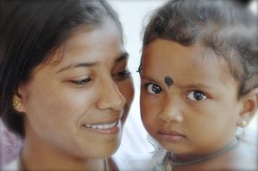 Family in Sri Lanka