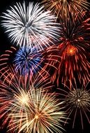 fireworks for the holiday of independence