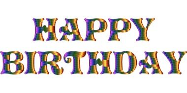 color banner "happy birthday"