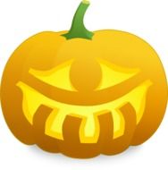 isolated digital pumpkin