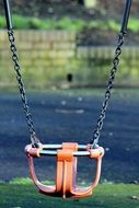metal swing in the park