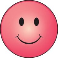 Clipart of pink Smiley