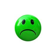 green sad smiley