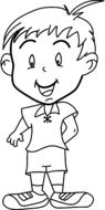 graphic image of a comic boy