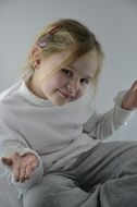 portrait of a smiling little girl