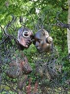Artwork in a public garden