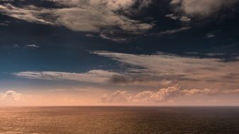 evening sky with clouds during sunset