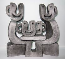 Sculpture Other Smile Metal