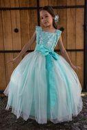 girl in a dress like a princess