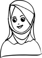 Faces Girl drawing