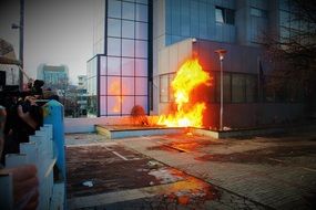 Protest Vandalism Riot Danger