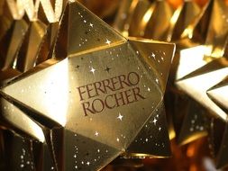 Christmas wrapping chocolates ferrero