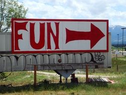 Fun Billboard Sign drawing