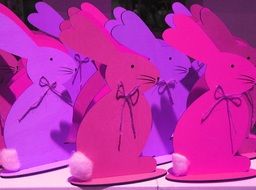 pink and purple Easter bunnies