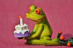 birthday figure on a bright background