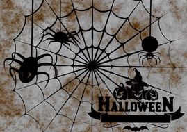 gloomy banner for halloween