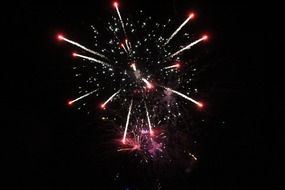 Fireworks Explosion in dark sky
