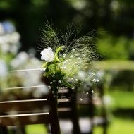 white Flowers, Wedding Decoration outdoor